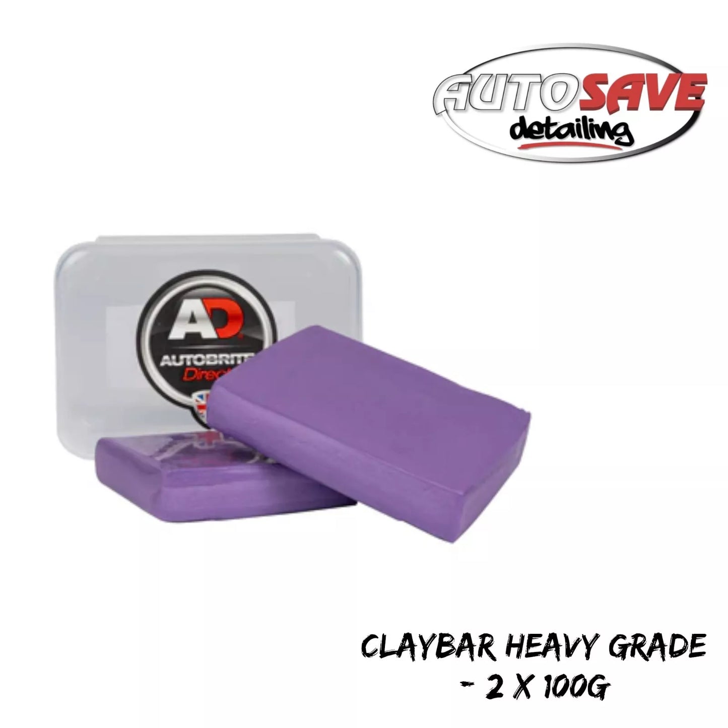 Autobrite Direct - Claybar Heavy Grade - 2 X 100G