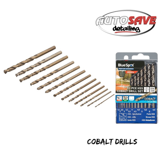 BlueSpot - 13 PCE Cobalt Drills (1.5 - 6.5mm)