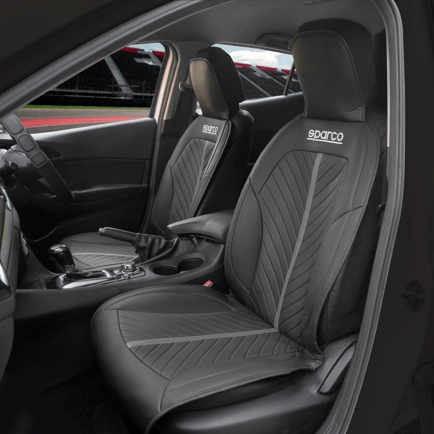 SPARCO - Grey Seat Cushion (SPC0910GR) ~ PAIR ~