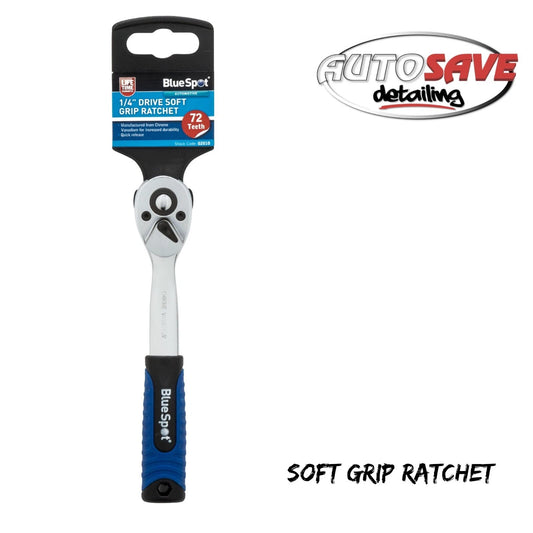 BlueSpot - 1/4" Soft Grip Ratchet (72 Teeth)