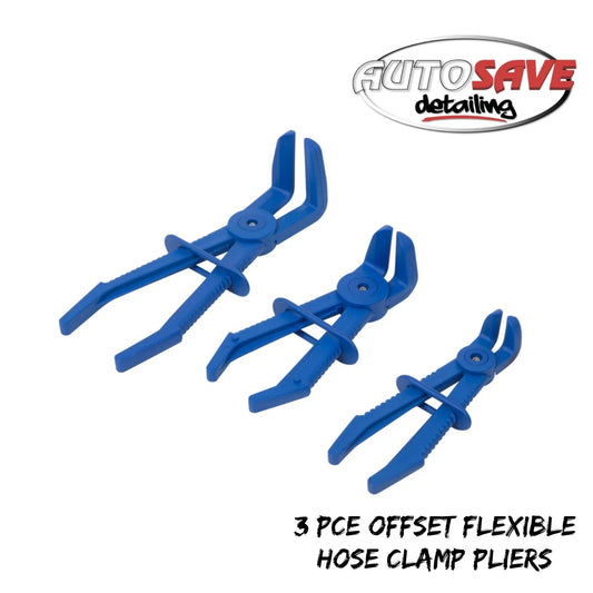 BlueSpot - 3 PCE Offset Flexible Hose Clamp Pliers