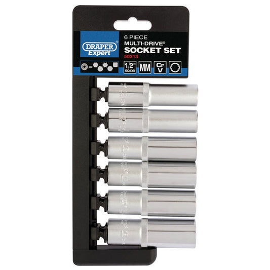 Metric Multi-Drive Deep Socket Set