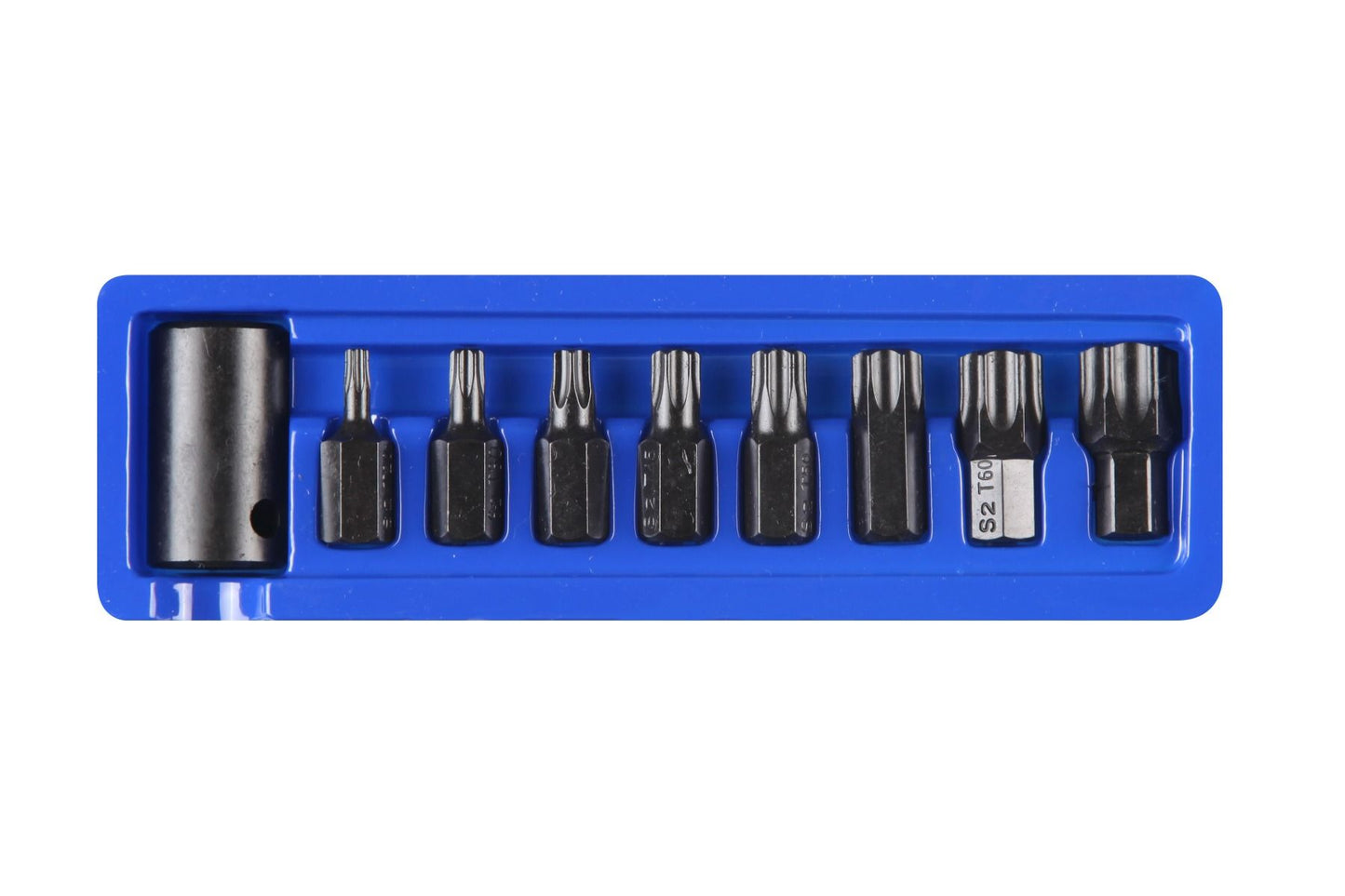 9 PCE 1/2" IMPACT TORX BITS (T30-T70)
