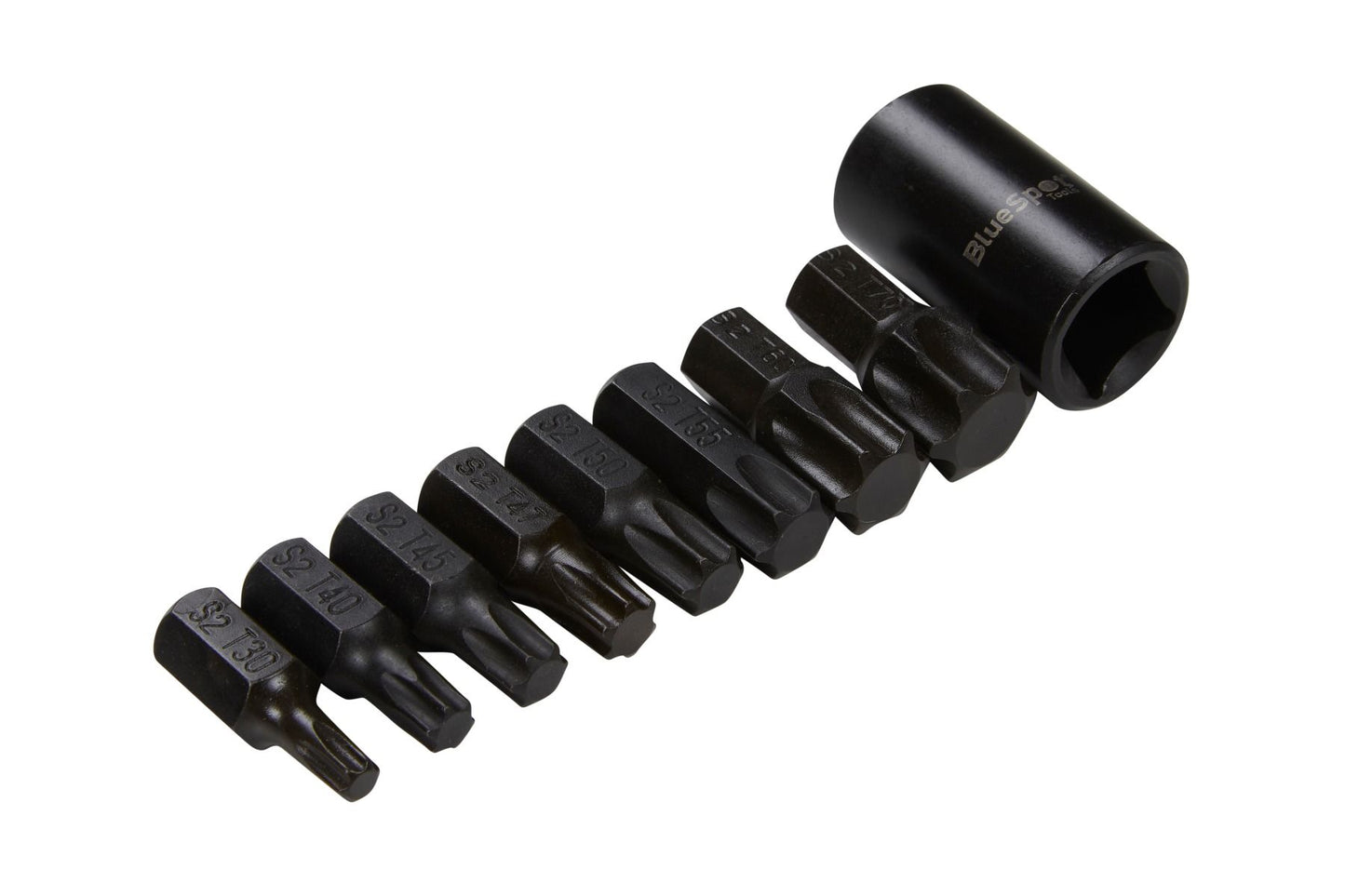 9 PCE 1/2" IMPACT TORX BITS (T30-T70)