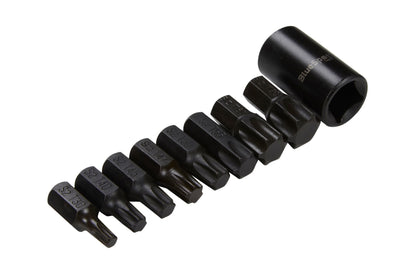 9 PCE 1/2" IMPACT TORX BITS (T30-T70)