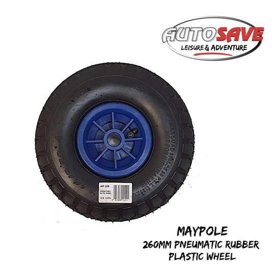 260mm Pneumatic Rubber / Plastic Wheel
