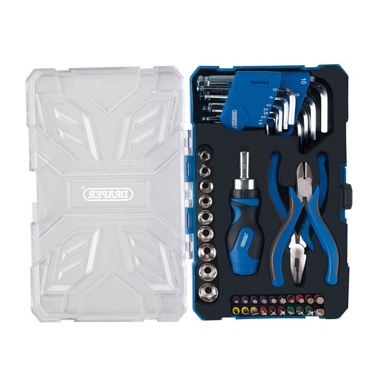 Draper Tools Christmas Advent Calendar Plier Hex Key Socket Screwdriver Set