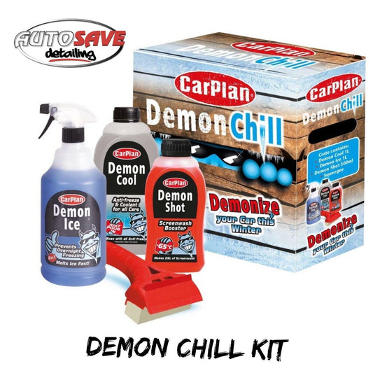 CarPlan Demon Chill Gift Pack Screenwash Booster De-Icer & Antifreeze Winter Kit
