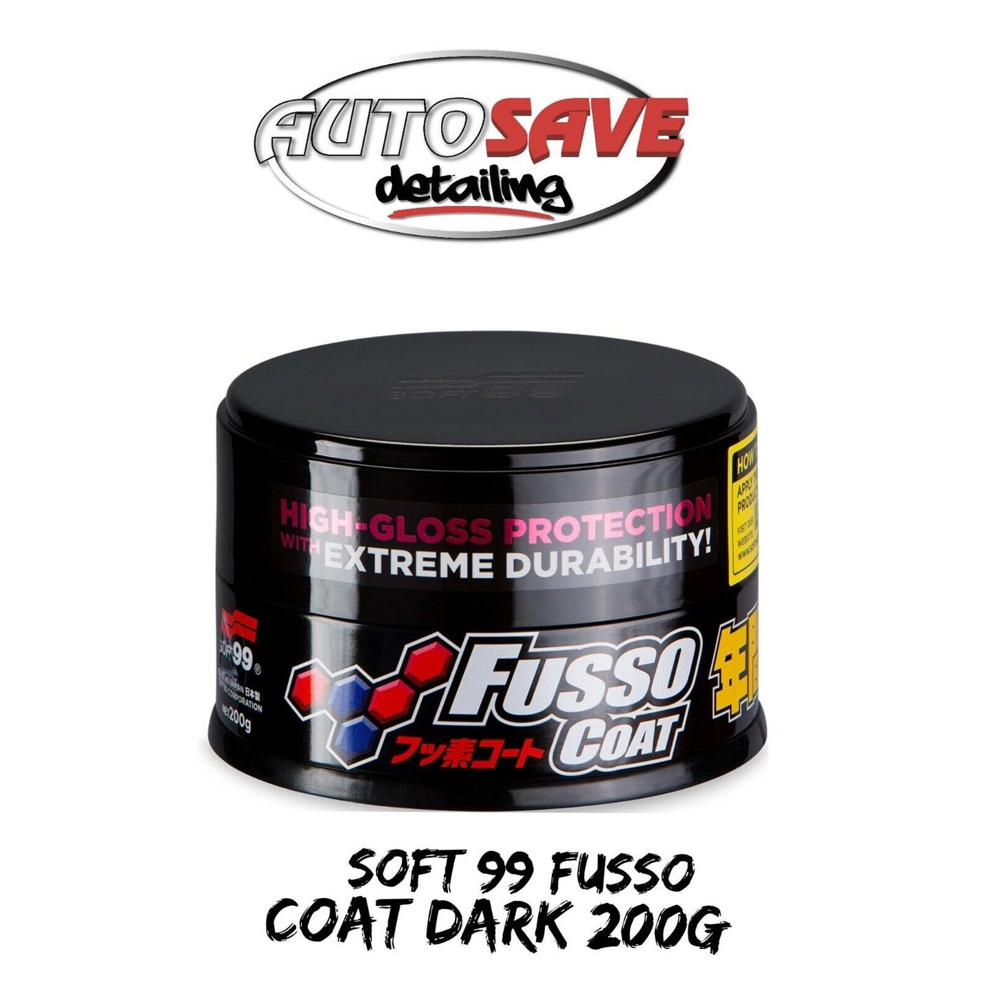 SOFT99 FUSSO COAT 12 MONTHS JDM WAX DARK (MADE IN JAPAN - UK STOCK