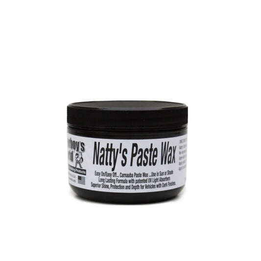 Poorboys Nattys Paste Wax Black Shine Protection & Depth Long Lasting 235ml