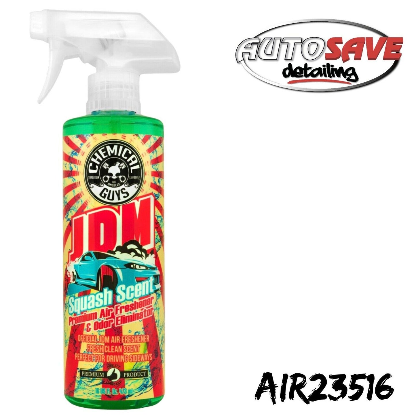 Chemical Guys JDM Squash Scent Air Freshener & Odor Eliminator 16oz
