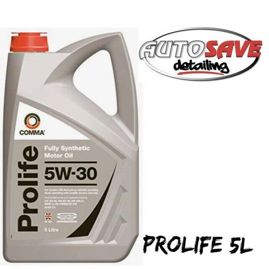 Comma - Prolife Motor Oil Car Engine Performance 5W-30 Fully Synthetic FS - 5L