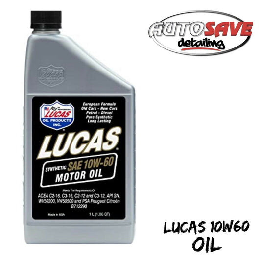 LUCAS OIL 10W60 Fully Synthetic Motor Oil - 1 Litre Petrol and Diesel