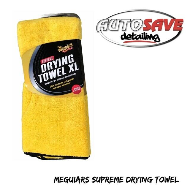 Meguiars Supreme Microfibre Car Cleaning Drying Towel XL Yellow
