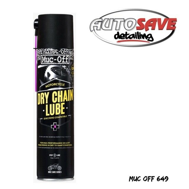 Muc-Off Dry Motorcycle Chain Lube PTFE Summer Riding Motorbike Scooter 400ml