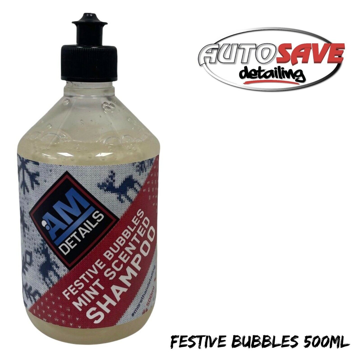 AM Festive Bubbles - AM Details Festive Mint Car Shampoo 500ml (AMDBUB050)