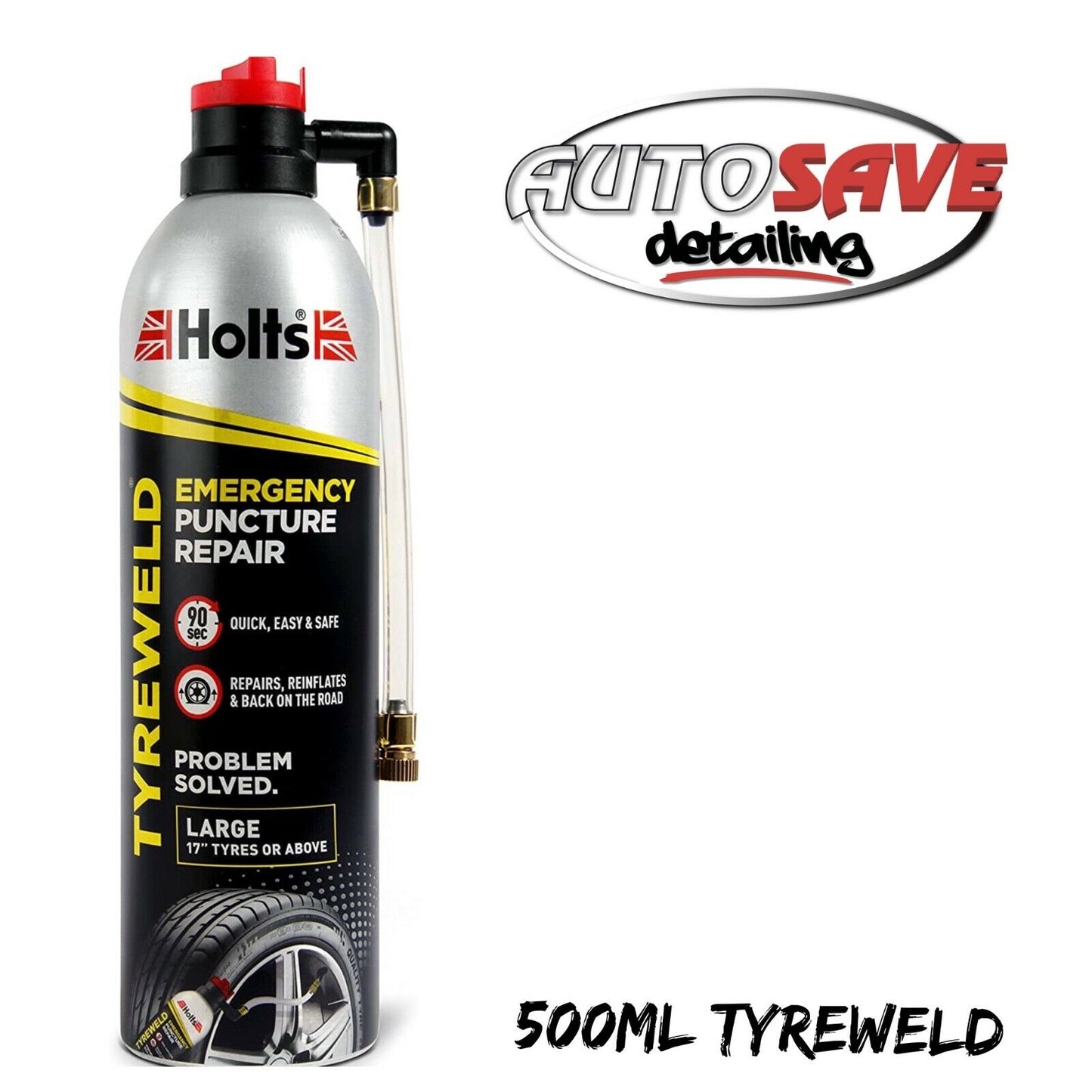 Holts Tyreweld 500ml - Puncture repair for car tyres 17" & above