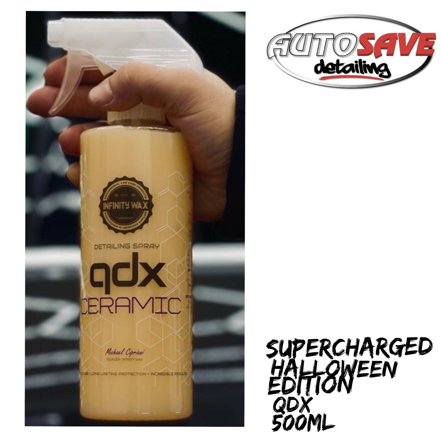 Infinity Wax SUPERCHARGED QDX Ceramic Detailer 500ml Halloween Edition LIMITED E