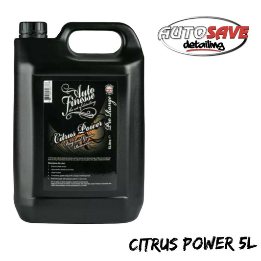 Auto Finesse Citrus Power Bug Grime Grease Remover Car Van Pre Wash Cleaner 5L