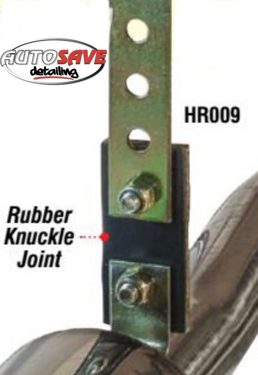 E-Tech Steel Exhaust Backbox Mount Bracket Hook With Rubber Knuckle Joint HR009