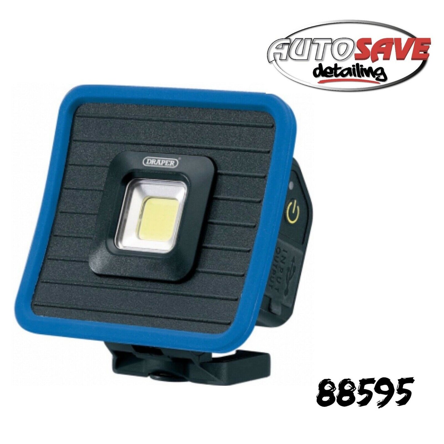 Draper 88595 Magnetic 10W LED Rechargeable Mini Flood Light and Power Bank