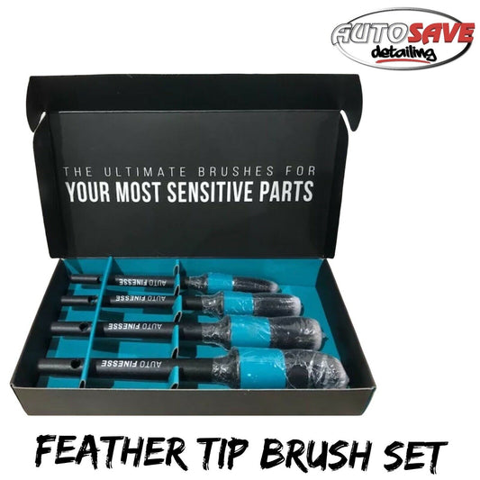 Autofinesse Feather tip Brushes 4pk