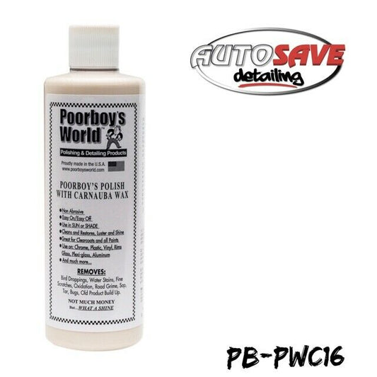 Poorboys World Polish with Carnuba Wax  473ml