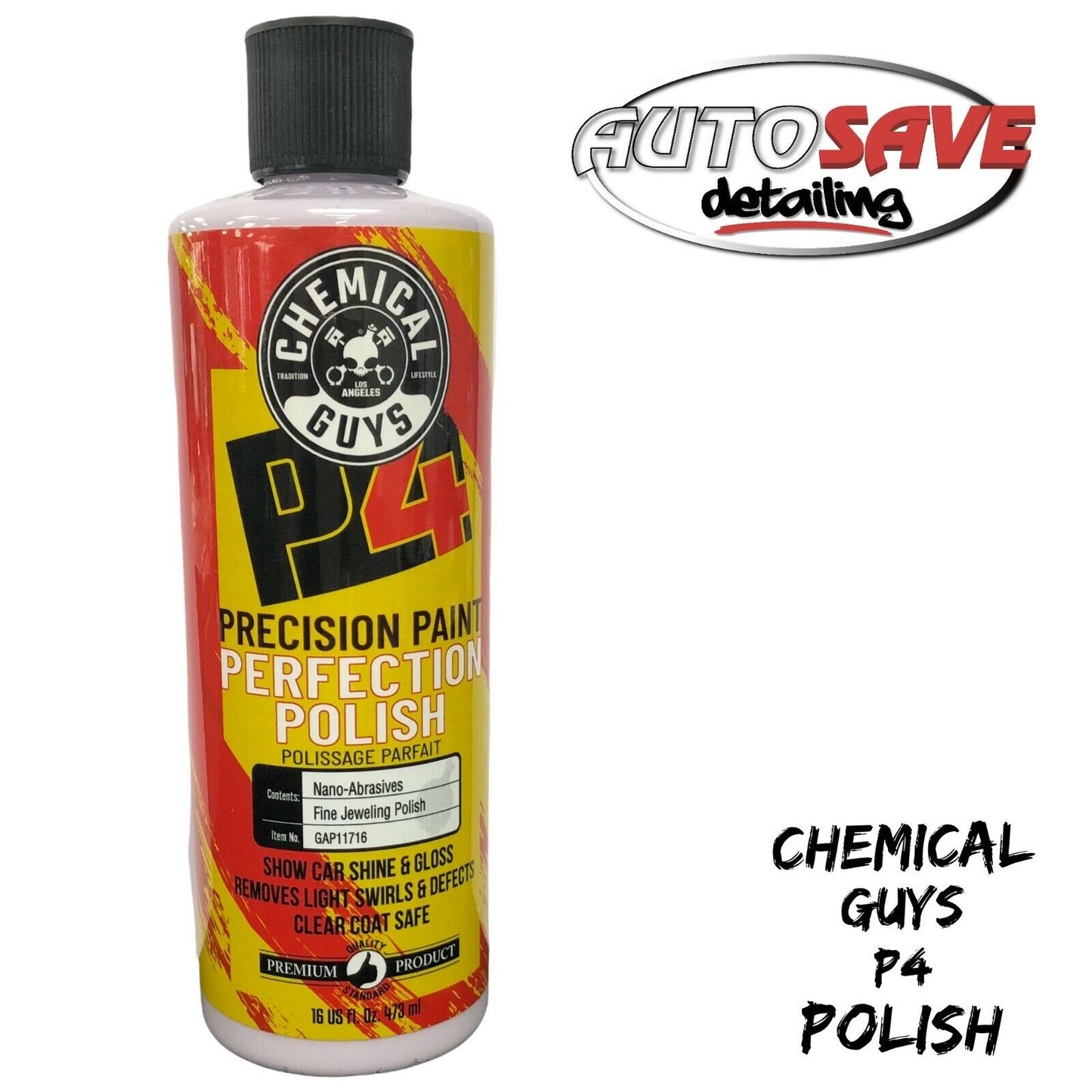 CHEMICAL GUYS P4 PRECISION PAINT CORRECTION POLISH 473ML