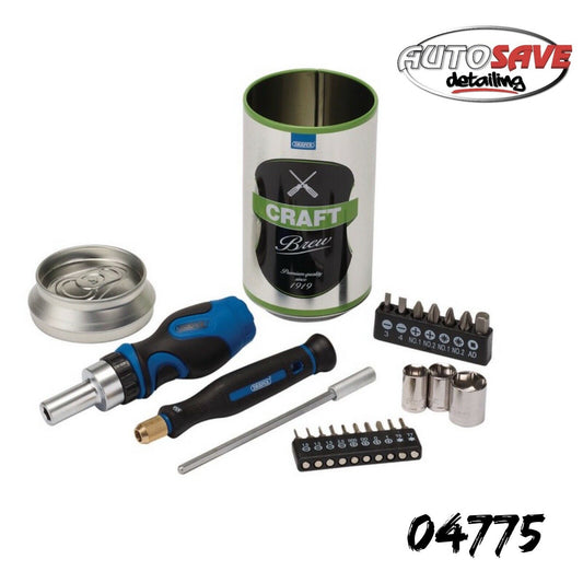 NEW Draper Stubby Ratchet Screwdriver and Bit Set SPECIAL EDITION CHRISTMAS IDEA