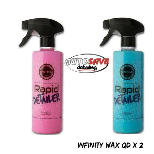 Infinity Wax Rapid Detailer x 2 PINK and BLUE