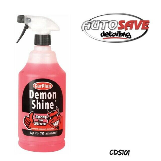 Carplan Demon Shine Spray On Shine Car Wax Polish Spray & Wipe 1L Litre Cds101