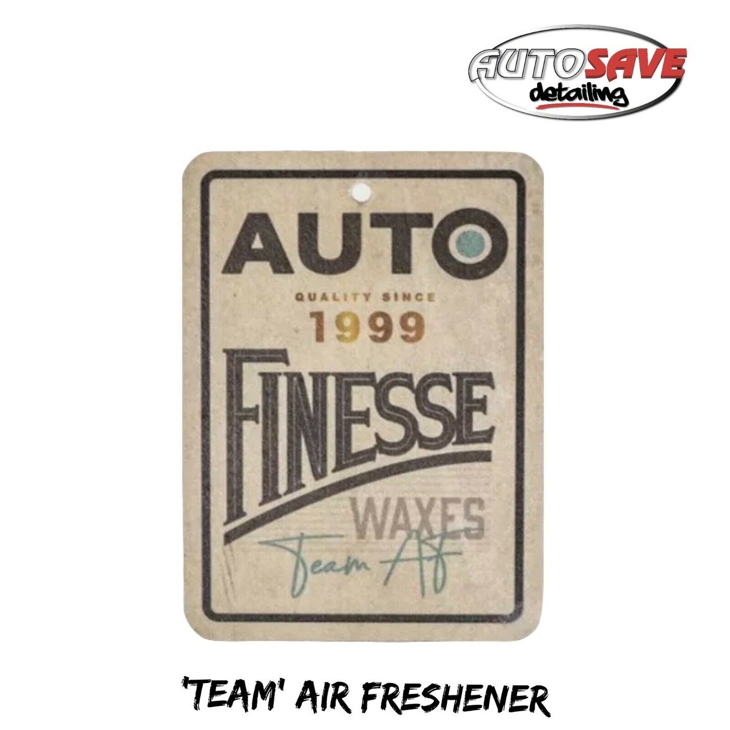 NEW - Limited Edition - Auto Finesse - Retro Air Freshener - Team