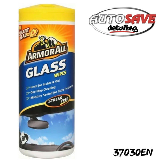 Armorall Glass Wipes Tub of 30 Wipes for Inside & Outside of Car Windows 37030en