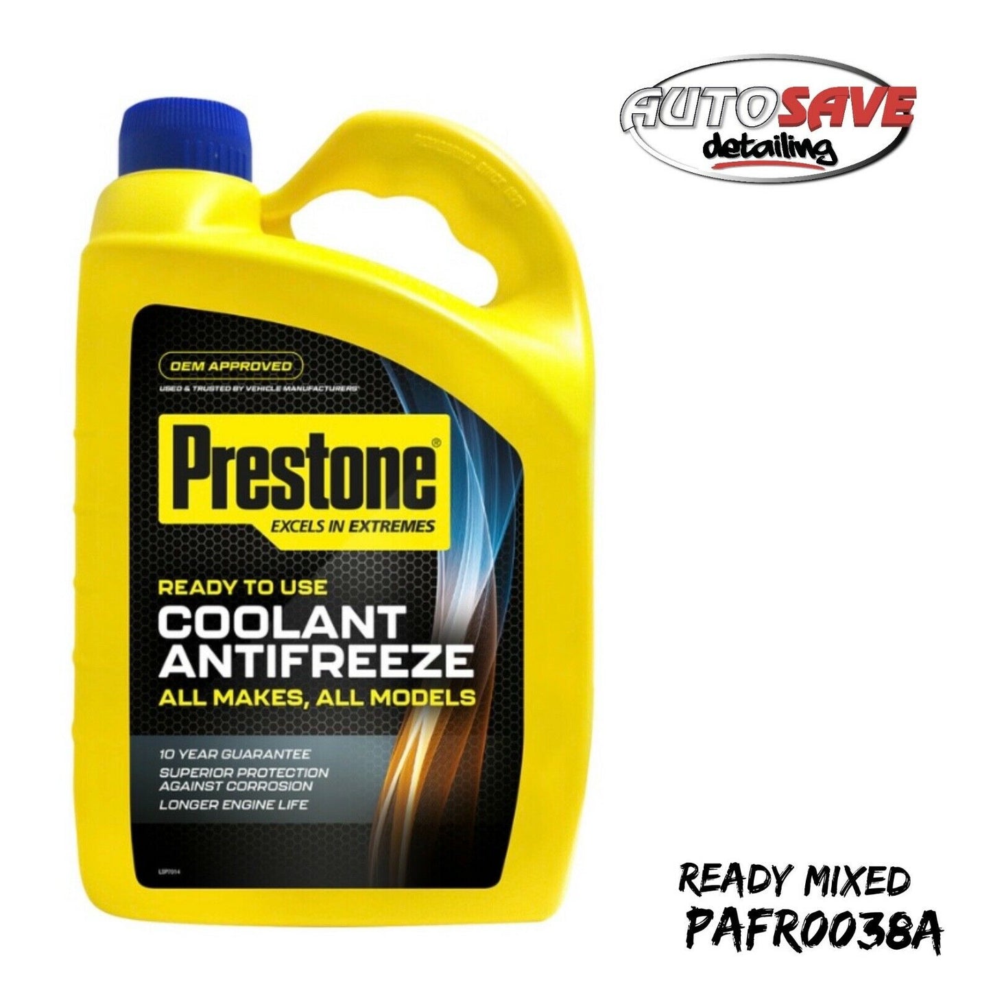 Prestone Antifreeze Ready to Use Mixed Summer Winter Engine Coolant 4 Litre