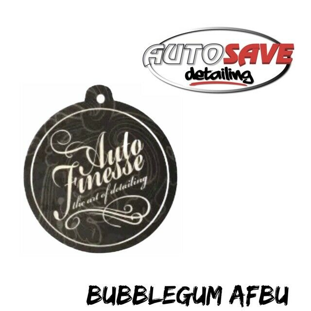 Auto Finesse Bubblegum Black Paper Hanging Car Interior Air Freshener