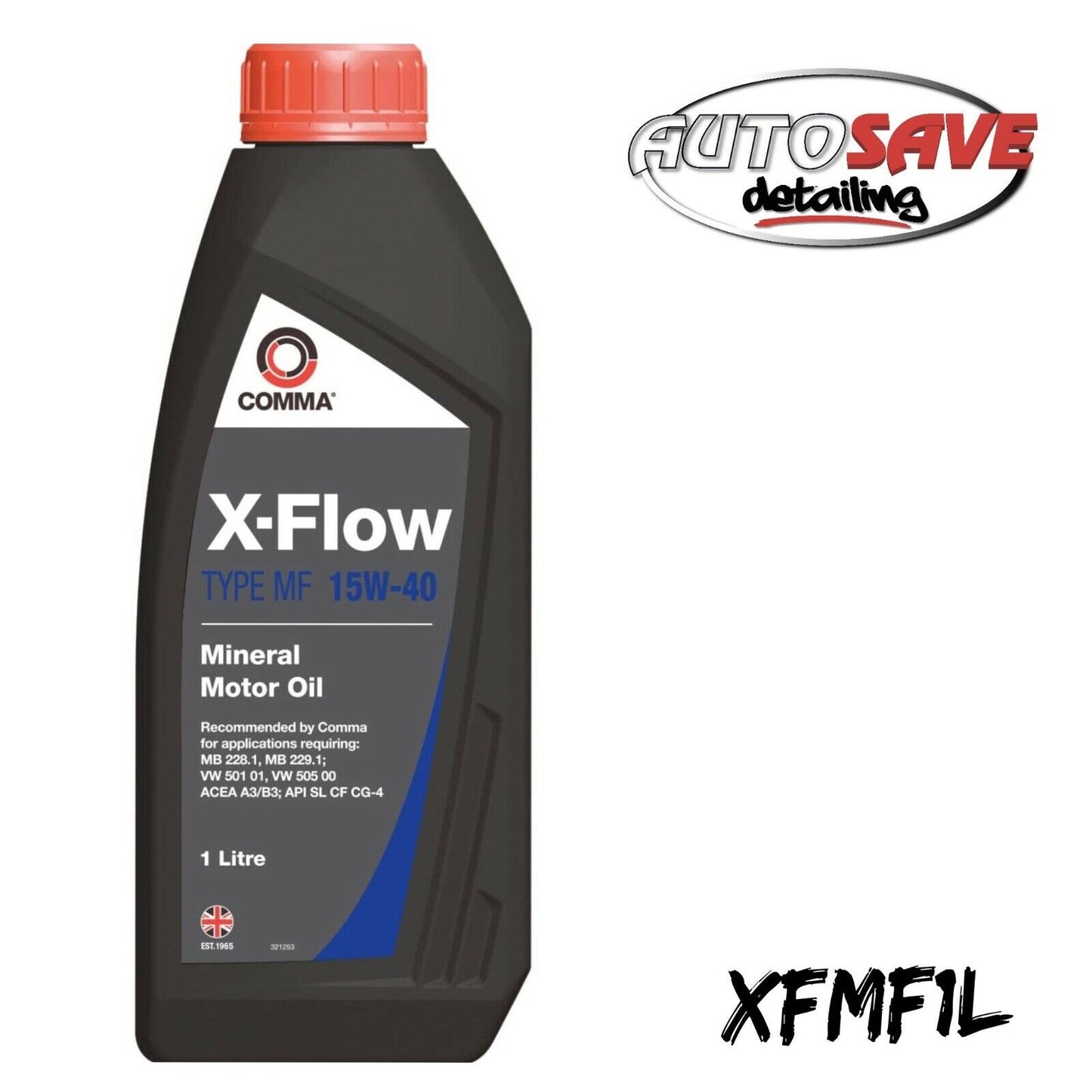 COMMA X-FLOW TYPE MF 15W-40 MINERAL ENGINE OIL FOR PETROL & DIESEL VEHICLES