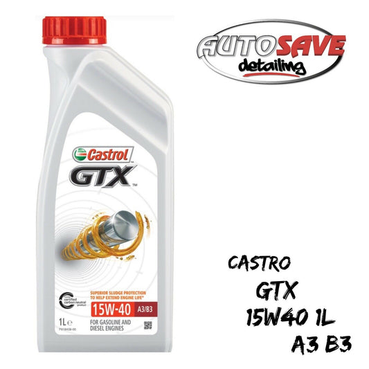 Castrol GTX 15W-40 15W40 A3/B3 Synthetic Technology Engine Oil - 1 Litre 1L