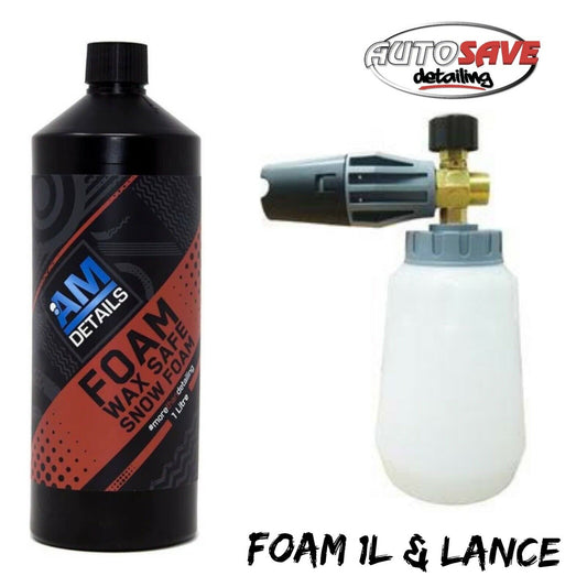 AM DETAILS SNOW FOAM 1 LITRE WITH SNOW FOAM LANCE AND KARCHER ADAPTER