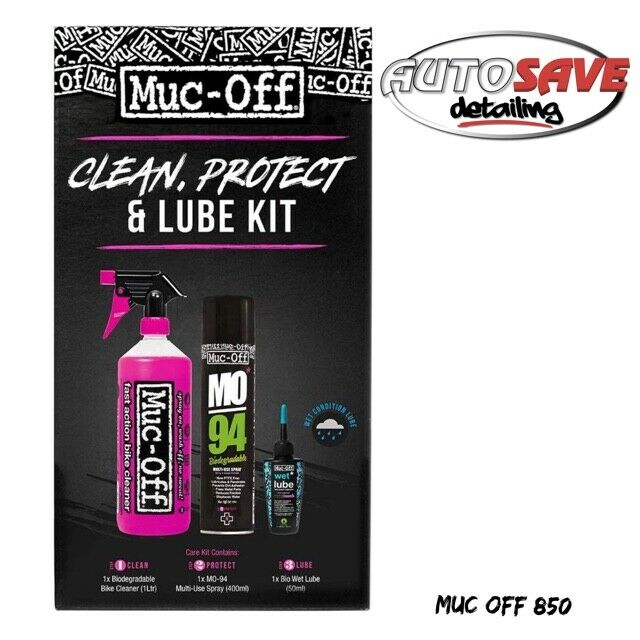 Muc Off Clean Protect & Lube Kit 3 Piece Cleaning Products MTB Road Gift Set