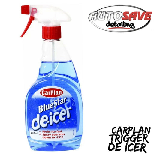 CarPlan Blue Star De-Icer Spray Winter Frost Ice Car Care De Icer 500ml