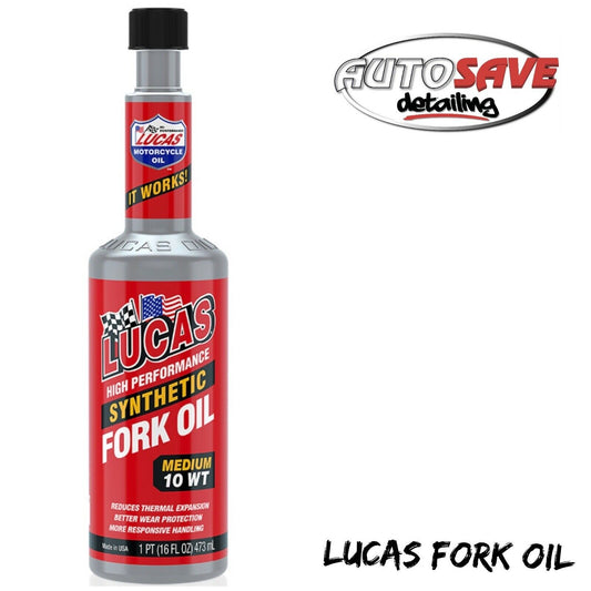 LUCAS OIL MOTORCYCLE OIL 10WT FULLY SYNTHETIC FORK OIL 473ML 10772 BEST QUALITY