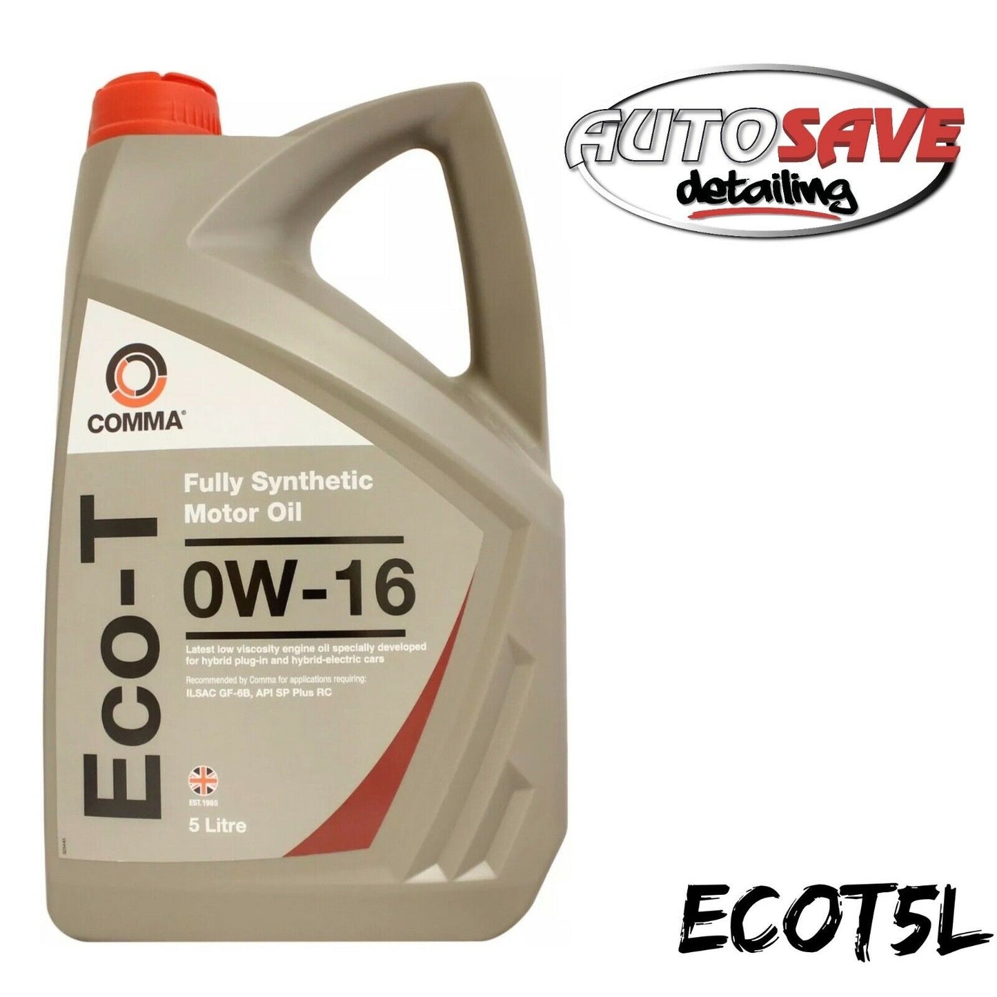 Comma Eco-T 0w-16 0w16 Fully Synthetic Car Engine Oil - 5 Litres 5L