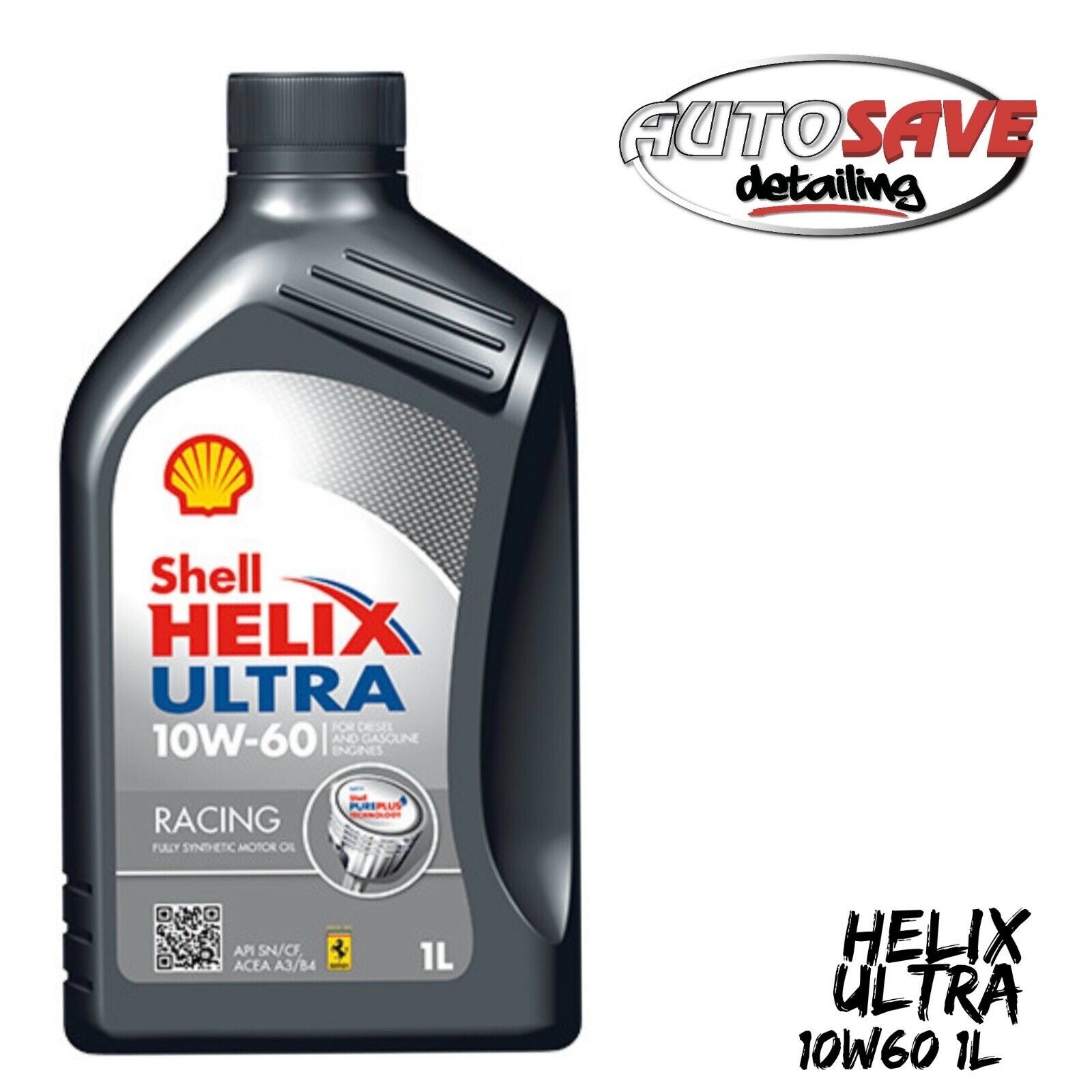 Shell Helix Ultra Racing Fully Synthetic Engine Oil 10W-60 10W60 1 lit ...