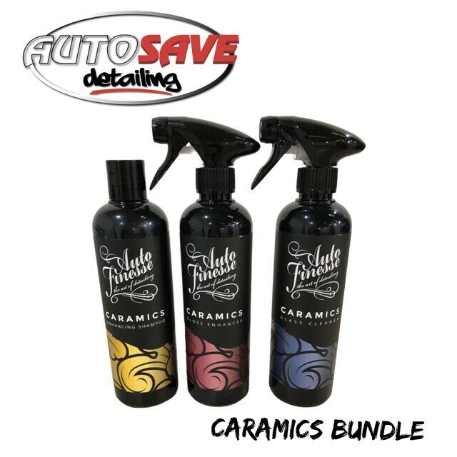 Auto Finesse Caramics  bundle - Shampoo, Gloss & Glass GIFT IDEA