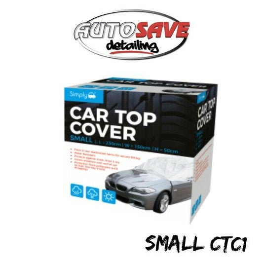 Water Resistant Car Top Cover Protects From Snow Ice Birds SMALL