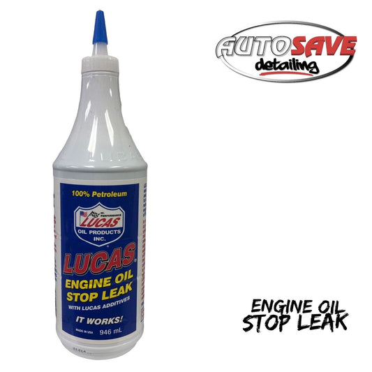 LUCAS ENGINE OIL STOP LEAK 946ml Stops Leaks Rejuvenates Seals & Gaskets