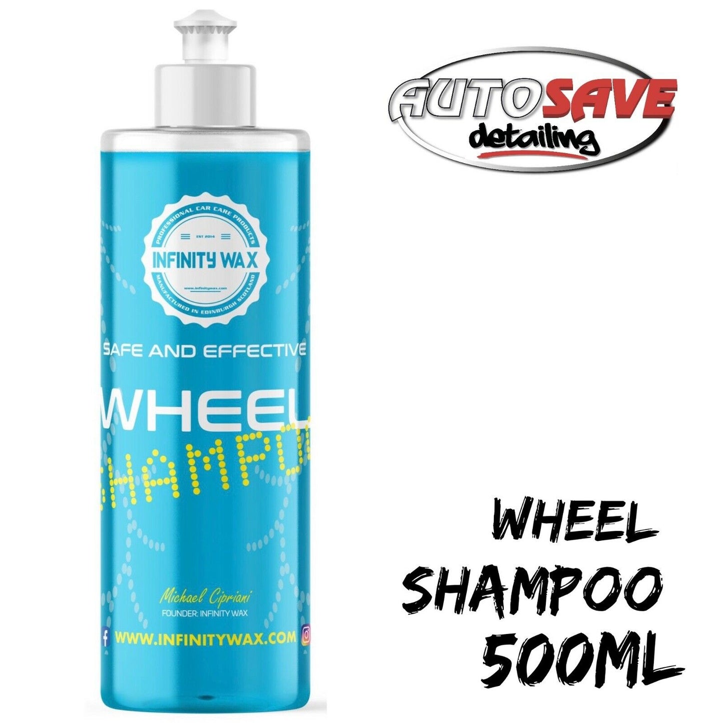 Infinity Wax WHEEL SHAMPOO 500ml Safe and effective