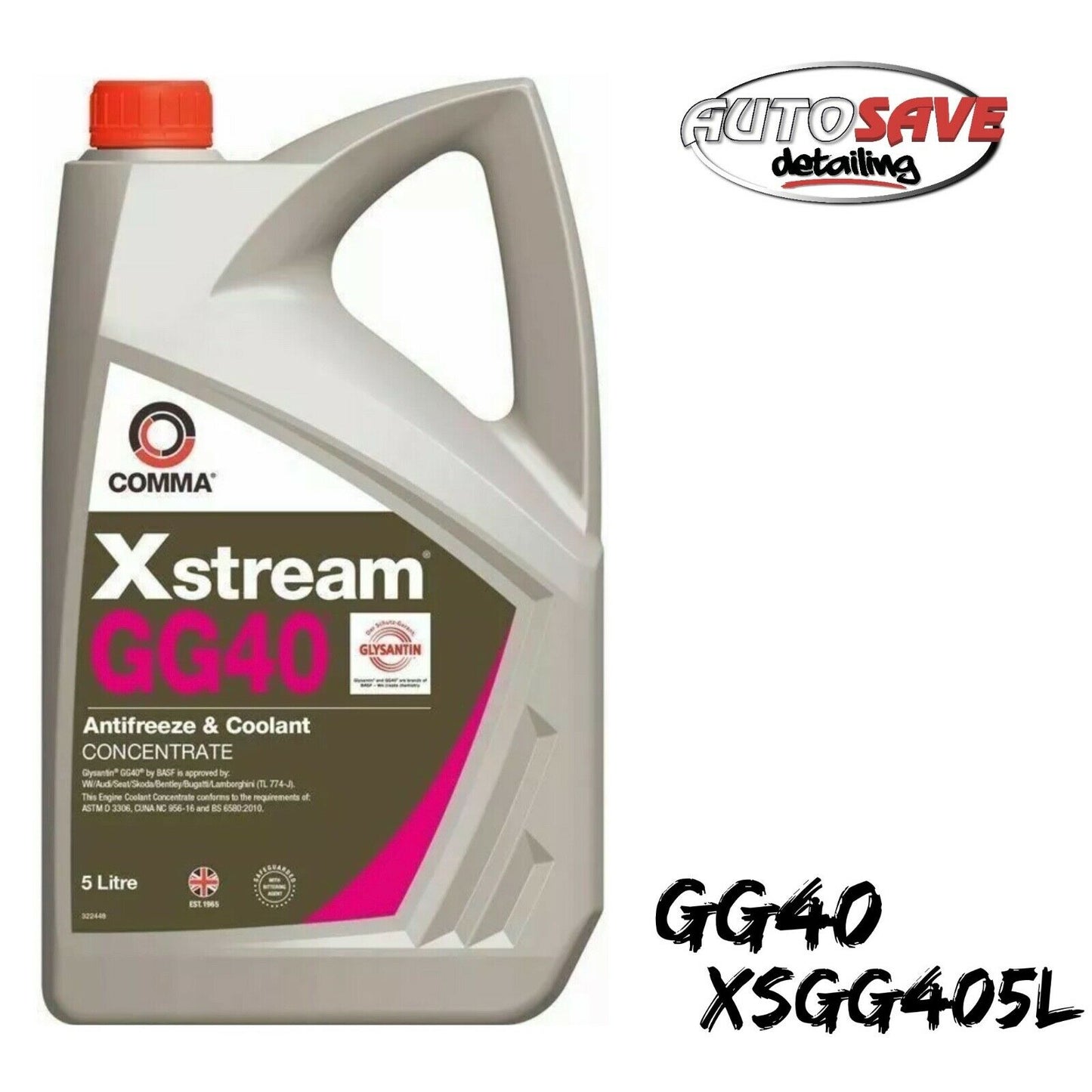 Comma Xstream GG40 Car Antifreeze & Coolant - Concentrate
