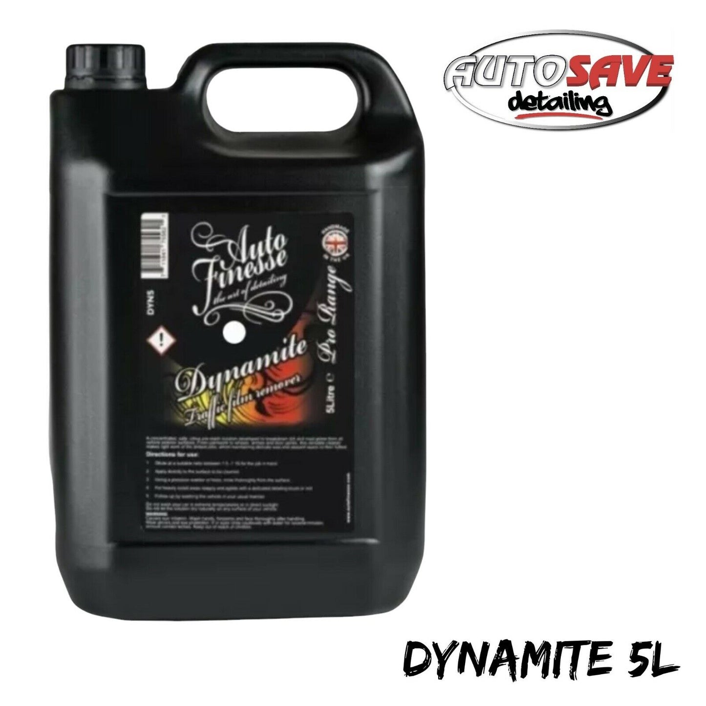 AUTO FINESSE DYNAMITE 5L CAR VAN , PRE WASH