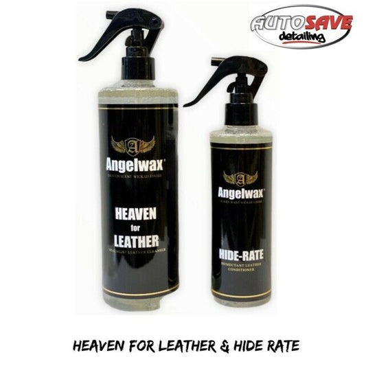 AngelWax - Leather Kit - Heaven for Leather Cleaner & Hide Rate Conditioner